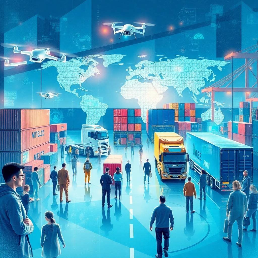 About Truckers Compliance Hub showing global logistics and freight technology advancements