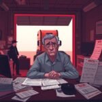 DOT Compliance Checklist for Owner Operators illustrated by a stressed man surrounded by audit notices and revoked authority papers