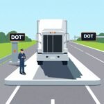 DVIR Compliance Checklist verification at DOT weigh station