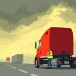 DVIR Compliance Checklist roadside inspection during dramatic weather