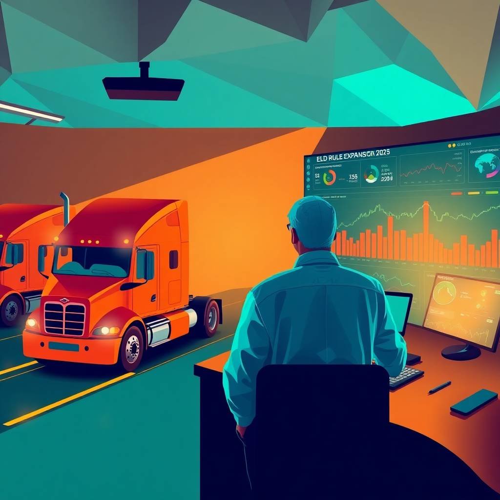 FMCSA Compliance Services for Owner-Operators control dashboard showing ELD rule expansion in 2025