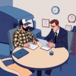 FMCSA Hours of Service Exemptions illustrated by a meeting between a truck driver and a company representative