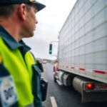 DOT officer conducting roadside inspection with focus on Pre-Employment DOT Drug Testing Requirements