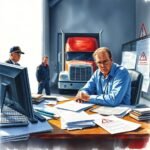 Trucking company owner under stress from Pre-Employment DOT Drug Testing Requirements audit